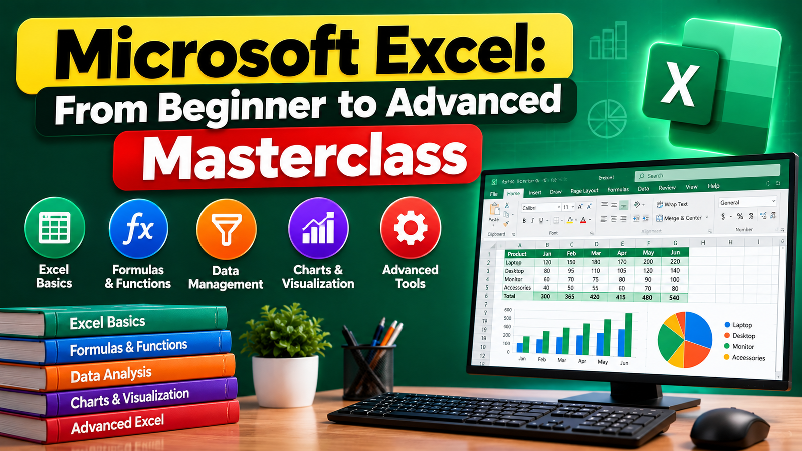 Microsoft Excel: From Beginner to Advanced Masterclass